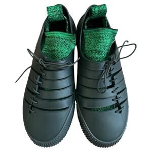 Bottega Veneta Colorblock Pattern Tech Knit Rubber Sneakers, IT41/US8